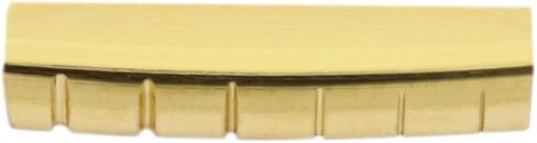 Metallor 6 String Brass Guitar Nut Pre-Slotted Top Nut 43mm x 9mm x 6mm Compatible with Les Paul LP SG Style Electric Guitar or Acoustic Guitar Parts Replacement Gold. in Saudi Arabia