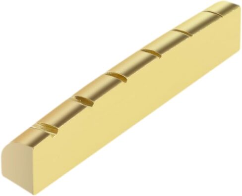 Metallor 6 String Brass Guitar Nut Pre-Slotted Top Nut 43mm x 9mm x 6mm Compatible with Les Paul LP SG Style Electric Guitar or Acoustic Guitar Parts Replacement Gold. in Saudi Arabia