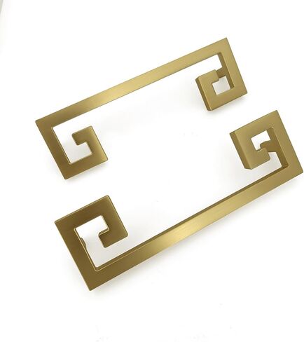 2pcs Cabinet Handles 128mm (5 inch) Gold, Chinese Style Huiwen Pulls for Drawers & Cabinet Doors in Saudi Arabia