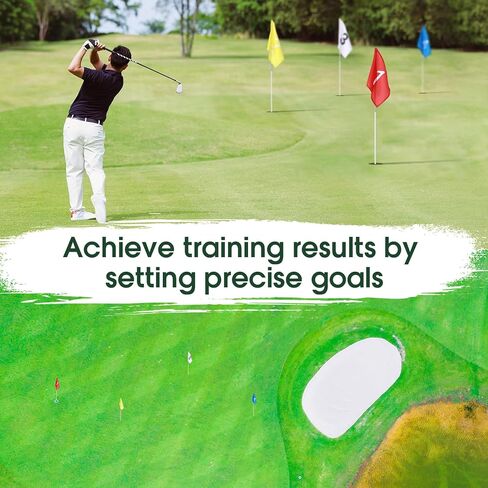 4 Sets Golf Flagstick and Flags Numbered 33 Inch for Practice Driving Range Backyard Family Golf Game Foldable Flagstick in Saudi Arabia