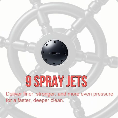 Glass Cup Rinser for Kitchen Sink - Tensso Bottle Washer Sinks Attachment Parts for Bar, Replacement Black Metal Automatic Washing Cleaner Faucet Head for Bear Cups, Coffee Bottles in Kuwait