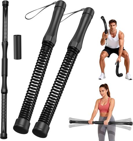 حبال معركة لاسلكية 2 في 1 من ديراسي، حبال معركة بدون حبال للجيم المنزلي، حبل معركة محمول، معدات تمرين منزلية للرجال والنساء (أسود) in Kuwait