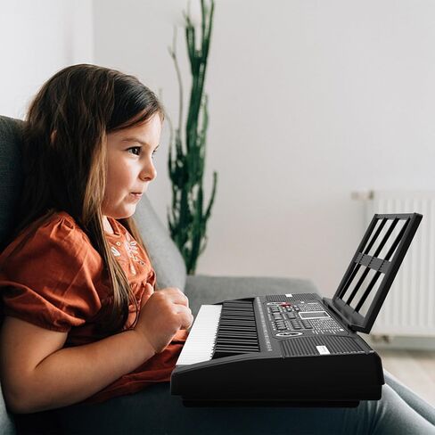 61 keys keyboard piano, Electronic Digital Piano with Built-In Speaker Microphone, Sheet Stand and Power Supply, Portable piano Keyboard Gift Teaching for Beginners in Kuwait