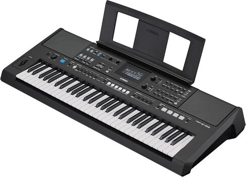 Yamaha PSR-E483, 61-Key Touch-Sensitive Portable Keyboard with Sound, Music Rest and Power Adapter in Saudi Arabia