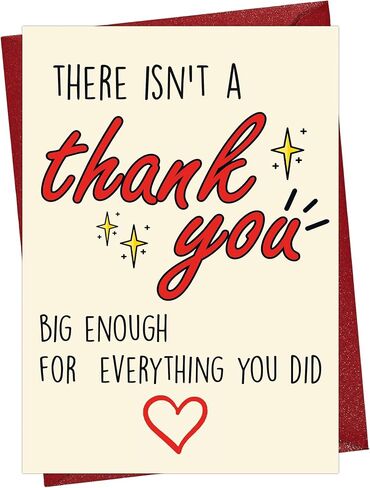 Cheerin Thank You Card – Elegant Thank You Greeting Card with Envelope – Thoughtful Appreciation Gift for Teacher, Boss, Friend, Coach, or Colleague in Kuwait