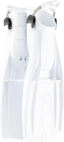 Cressi Scuba Diving Open Heel Adjustable Fins - Excellent Thrust and Maneuverability - Designed for Diving Boots - Origin LD: Designed in Italy in Saudi Arabia