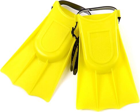 Kids Flippers 1 Pair 4.7x7.3in EVA & PVC Diving/Swimming Flippers with Adjustable Strap Portable Replacement Kids Swim Fins for Summer Adventure in Kuwait