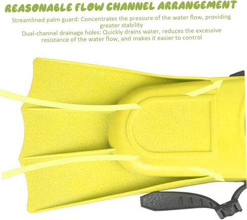 Kids Flippers 1 Pair 4.7x7.3in EVA & PVC Diving/Swimming Flippers with Adjustable Strap Portable Replacement Kids Swim Fins for Summer Adventure in Kuwait