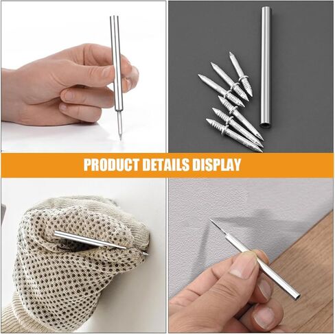 Zerodeko Double Head Picture Hanging Nails with Sleeve Tool Small Head Skirting Board Nails for Wall and Baseboard Trim 400pcs Set with 4 Sleeves for Home Improvement in Saudi Arabia