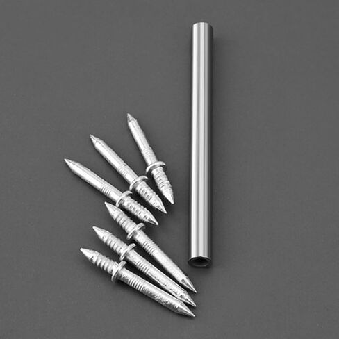 Zerodeko Double Head Picture Hanging Nails with Sleeve Tool Small Head Skirting Board Nails for Wall and Baseboard Trim 400pcs Set with 4 Sleeves for Home Improvement in Saudi Arabia
