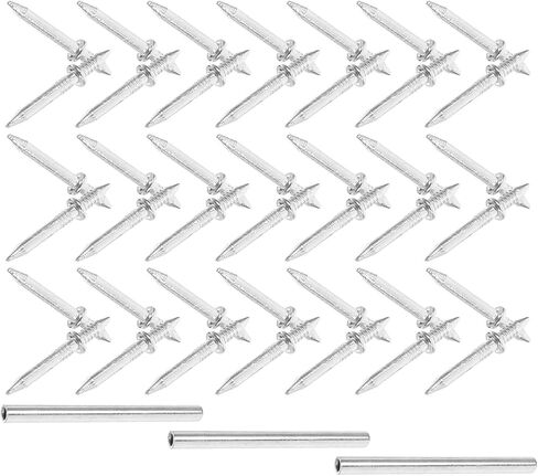 Uonlytech 303pcs Double Head Skirting Nails Invisible Threaded Security Screws with Installation Sleeve Tool for Seamless Floor Trim and Baseboard Fastening in Saudi Arabia