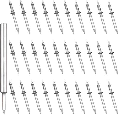 100pcs Double Headed Skirting Nails with Nail Sleeve Tool Seamless Double Ended for Wood and Wall Household Invisible Baseboard Fasteners in Saudi Arabia