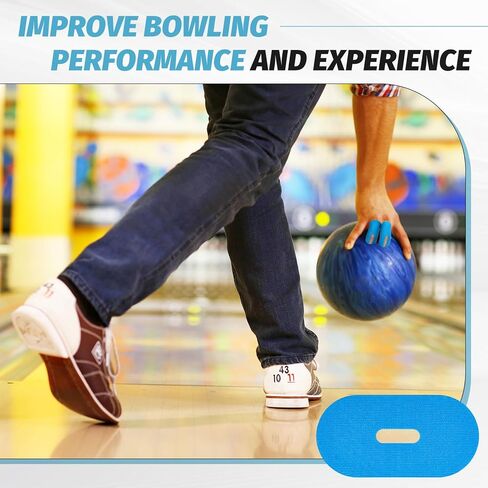 300 Pcs Bowling Thumb Tape with Breathing Holes, Pre Cut Sweat Absorbing & Protective Sports Tape for Men Women, Includes Plastic Storage Box in Saudi Arabia