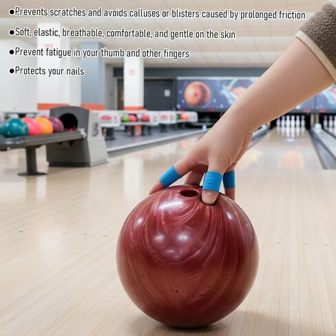 100PCS Bowling Tape, Bowling Thumb Tapes, Bowling-Finger Tapes, Thumb Tape Protector for Bowlings, Bowling-Finger Protectors for Bowlers Exercise Sport in Saudi Arabia