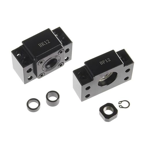 CNCYEAH BK12 BF12 مجموعة واحدة من المسمار الكروي العائم الثابت لنهاية SFU1605 يدعم حوامل المحامل لأجزاء ماكينة CNC in Kuwait