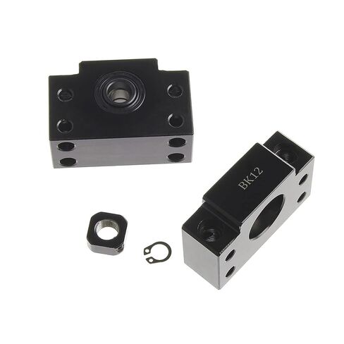 CNCYEAH BK12 BF12 مجموعة واحدة من المسمار الكروي العائم الثابت لنهاية SFU1605 يدعم حوامل المحامل لأجزاء ماكينة CNC in Kuwait