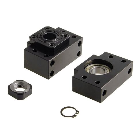 CNCYEAH BK12 BF12 مجموعة واحدة من المسمار الكروي العائم الثابت لنهاية SFU1605 يدعم حوامل المحامل لأجزاء ماكينة CNC in Kuwait