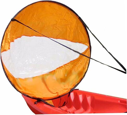 شراع رياح كاياك، مجداف رياح كاياك قابل للطي مقاس 42 بوصة، شراع كاياك محمول في اتجاه الريح مع نافذة شفافة لإكسسوارات قوارب الكاياك القابلة للنفخ in Kuwait