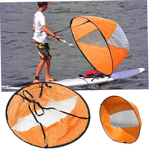 كاياك الرياح الشراع طوي مجداف الرياح كاياك المحمولة الشراع اتجاه الريح مع نافذة واضحة لنفخ قارب كاياك الملحقات، كاياك الشراع اتجاه الريح in Kuwait