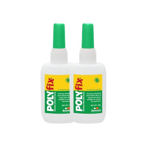 Transparent Instant WPC/PVC Glue for Wood, Mica, Acrylic Sheets, Stone, WPC/PVC Boards, Gypsum, Charcoal Sheet, Metal Strip, Banding Tape, Ceramics & Stone etc. 50g (Pack of 2) in Saudi Arabia