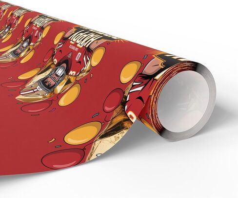San Francisco Football Happy Birthday Ultra Thick Sports Gift Wrapping Paper, Holiday Present Wrap, Christmas Gift Wrap in Saudi Arabia