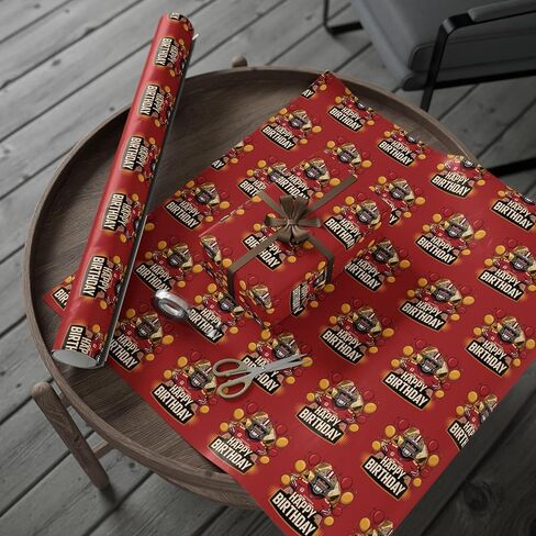 San Francisco Football Happy Birthday Ultra Thick Sports Gift Wrapping Paper, Holiday Present Wrap, Christmas Gift Wrap in Saudi Arabia