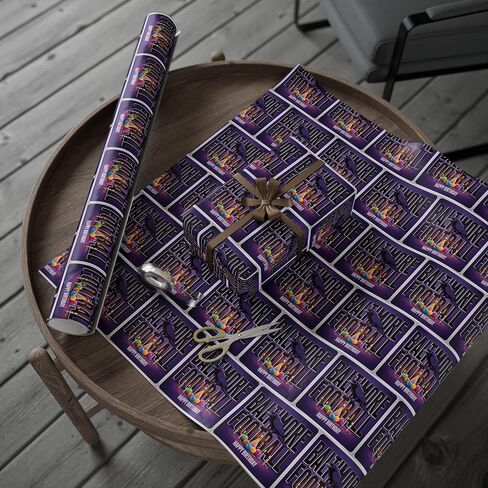 Baltimore Football Happy Birthday Sports Gift Wrap, Holiday Present Wrap, Christmas Gift Wrap, Gift Packaging in Saudi Arabia
