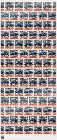 Buffalo Football Happy Birthday Sports Gift Wrap, Holiday Present Wrap, Christmas Gift Wrap, Gift Packaging in Saudi Arabia