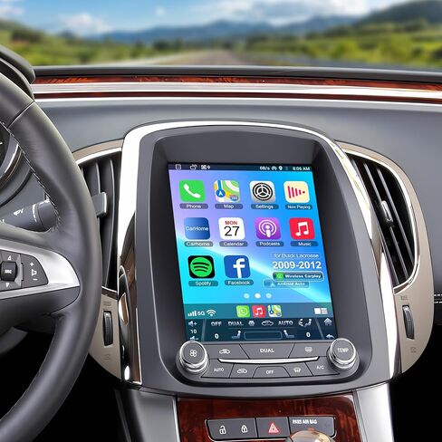 Radio Android 13 Car Radio Toyota Prius 2003-2009 مع Carplay Wireless Android Auto ، 9 بوصات شاشة تعمل بالسيارة مع GPS NAV/Bluetooth/FM AM/نسخ احتياطي/WIFI/SWC/HIFI/MirrorLink 4G+64G+64G in Kuwait