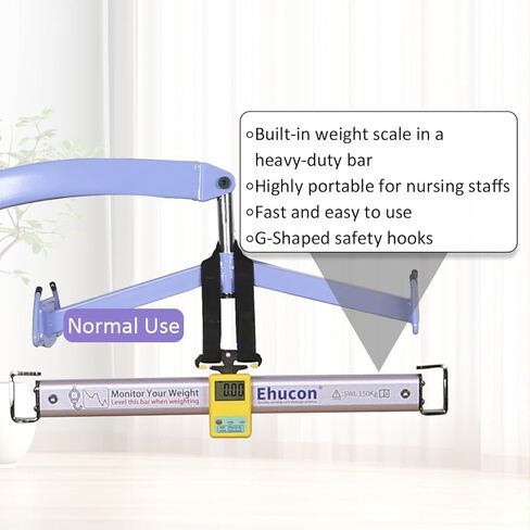 Patient Lift Weight Scale for Bedridden Patients or Elderly,Suitable for Home or Hospital Care,SWL 330LBS in Kuwait