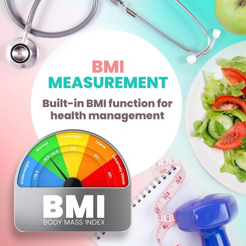Adamson M1 Medical Digital Scale – 440 lb / 200 kg Capacity – BMI & Weight Measurement with Height – Professional for Home, Hospital, & Physicians – Heavy Duty in Kuwait