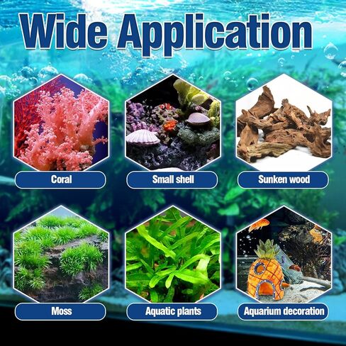 Aquarium Glue, Clear Reef Glue, Instant Coral Adhesive for Plants and Rocks, Mosses, Coral, Stone, Wood, Freshwater and Saltwater Aquascape (5g 3pack) in Saudi Arabia