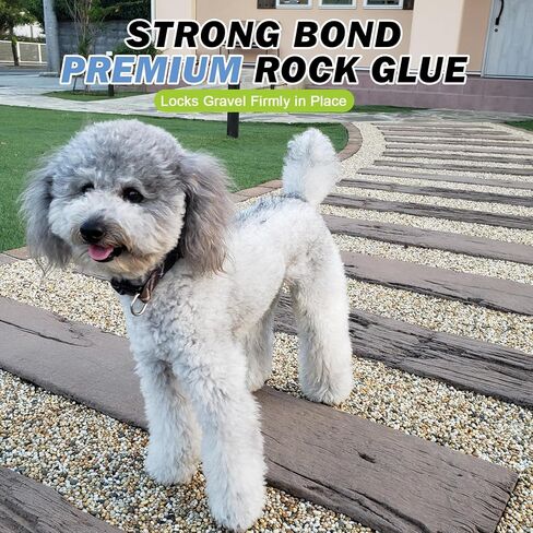 Teexpert Rock Glue for Landscaping: 30oz New 2026 Formula Gravel Binder for Stones, Pebbles, River Rock – Strong Adhesion for Outdoor Landscape, Driveways Edge, Garden, Patio, Yard in Kuwait