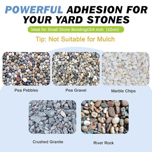 Teexpert Rock Glue for Landscaping: 30oz New 2026 Formula Gravel Binder for Stones, Pebbles, River Rock – Strong Adhesion for Outdoor Landscape, Driveways Edge, Garden, Patio, Yard in Kuwait