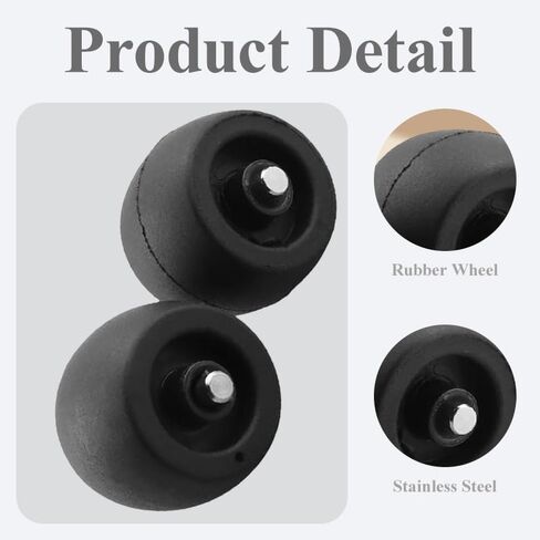 2Pcs Replacement Front Wheel Part Accessories Compatible with Shark Robot Vacuum R101AE RV1001AE UR1100SRUS AV1002AE AV1010AE RV100AE in Kuwait