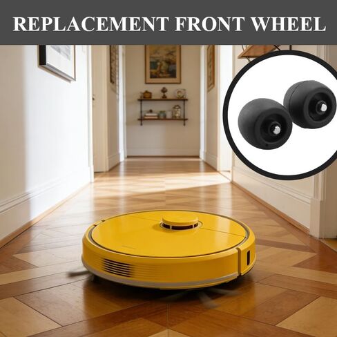 2Pcs Replacement Front Wheel Part Accessories Compatible with Shark Robot Vacuum R101AE RV1001AE UR1100SRUS AV1002AE AV1010AE RV100AE in Kuwait