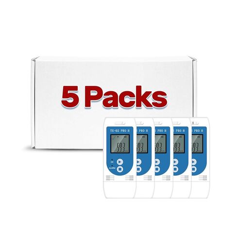 TE-04 ET Cold Chain Temperature Data Logger for Pharmacy Transport - Multi-Stop Logistics Logger with Pause & Resume, Dual Internal/External Sensors, Auto PDF/CSV, 240-Day Unlimited Recording in Kuwait