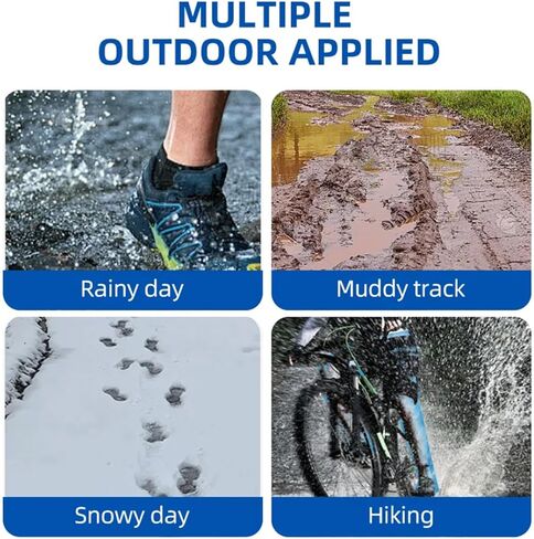 5 PCS Disposable Rain Pants for Kids, Thickened Plastic Waterproof Pants with Shoe Cover (White) in Kuwait