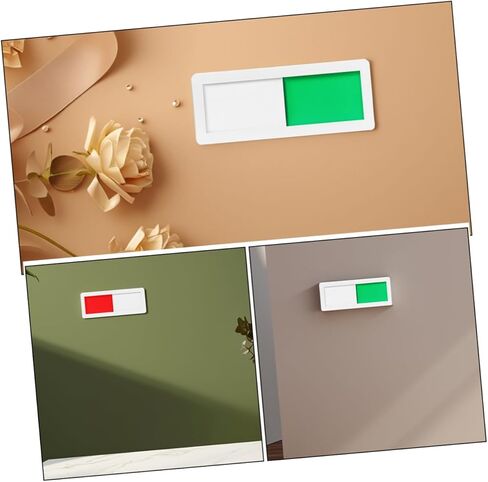Gadpiparty 5Pcs Sliding Privacy Sign Easy Status Change Door Sign for Home Office Hotels Hospitals Vacant Occupied Indicators Attention Grabbing Design for Restrooms in Saudi Arabia