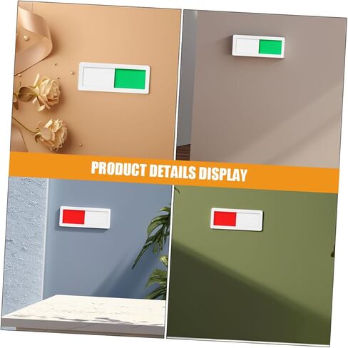 Gadpiparty 5Pcs Sliding Privacy Sign Easy Status Change Door Sign for Home Office Hotels Hospitals Vacant Occupied Indicators Attention Grabbing Design for Restrooms in Saudi Arabia