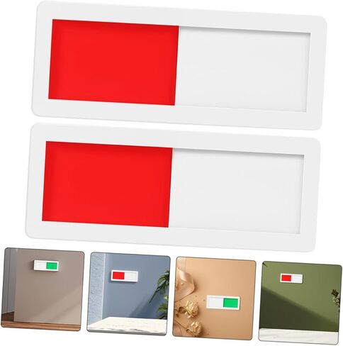 Gadpiparty 5Pcs Sliding Privacy Sign Easy Status Change Door Sign for Home Office Hotels Hospitals Vacant Occupied Indicators Attention Grabbing Design for Restrooms in Saudi Arabia