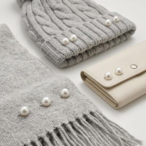 50Pcs Pearl Buttons 8mm Tiny White Pearl Sewing Buttons Embellishments for Shirt Cardigan DIY Crafts Scrapbooking,Cloth Decorations (White) in Kuwait