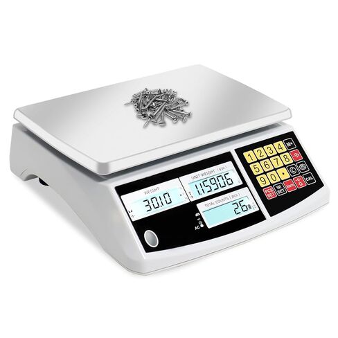 Counting Scale, Coin Scale to Weigh Coins, Precision Electronic Gram Scale for Parts and Coins with Alarm Mode, (30kg/66lb, 0.1g), g/kg/lb in Kuwait