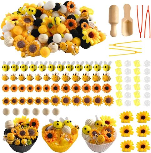 154pcs العودة إلى حشو بن الحواس المدرسي ، ألعاب الدهشة الدقيقة للقرطاسية الحسية العناصر العد الفرز لأنشطة تعليم ما قبل المدرسة تشمل POM POMS PEN مقص كأس الملاحظات in Kuwait