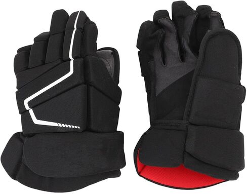 Fabater Ice Hockey Gloves, Extra Padding Curved Thumb Breathable Roller Hockey Gloves, Street with Finger Gussets Mesh for Youth Junior Kids Outdoor Sports (9inch) in Saudi Arabia