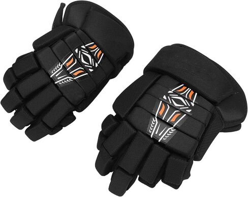 Focket Youth Street Hockey Gloves, Breathable Lightweight Ice Hockey Gloves with Extra Padding and Bent Thumbs, Roller with Mesh Ventilation for Outdoor Field Players in Saudi Arabia