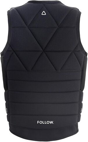 Follow Love Nor Money Comp Wake Vest in Black in Kuwait