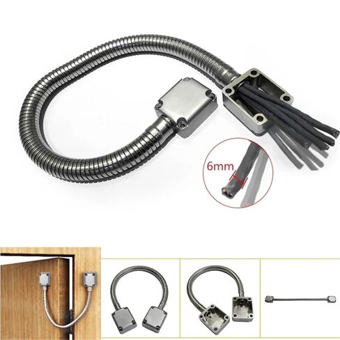 5YOA Door Loop Exposed Mounting Protection Sleeve Access Control Cable Stainless Steel Hidden Wire Line Protect Armored Tube(Cable401) in Saudi Arabia