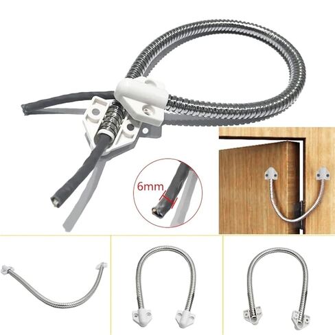 5YOA Door Loop Exposed Mounting Protection Sleeve Access Control Cable Stainless Steel Hidden Wire Line Protect Armored Tube(Cable401) in Saudi Arabia