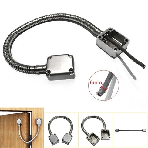 5YOA Door Loop Exposed Mounting Protection Sleeve Access Control Cable Stainless Steel Hidden Wire Line Protect Armored Tube(Cable401) in Saudi Arabia